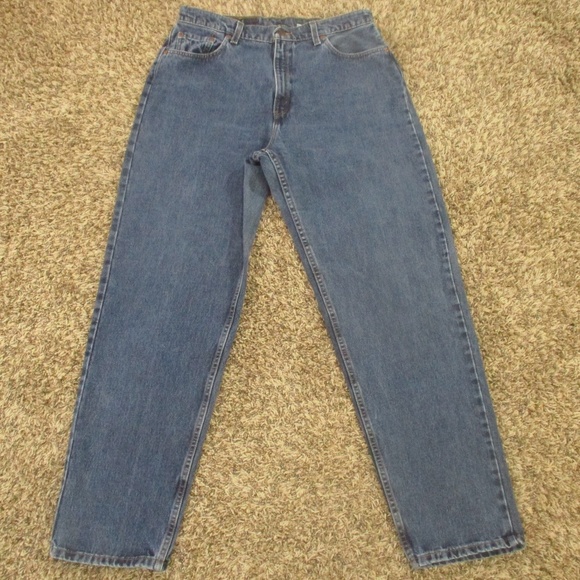 Levi's Vintage 90s‎ Jeans Women's 14 Dark Wash 561 Loose Straight Denim Made USA - Picture 1 of 7
